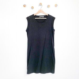 Alexander Wang Jersey High Twist Tee Shirt Dress Black
